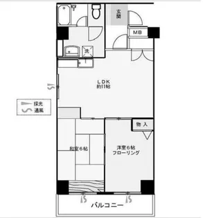 シャトレ白金【2階】の間取り