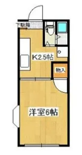 樫の木ハイツ【2階】の間取り