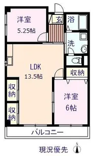サン・オーレやなもと【2階】の間取り