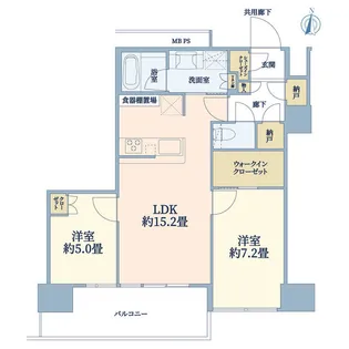 THE TOWER 湘南辻堂【13階】の間取り