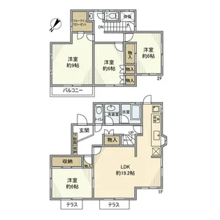 埼玉県所沢市中富南4【一戸建】の間取り