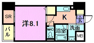 ディークレスト幸西ノワール【2階】の間取り