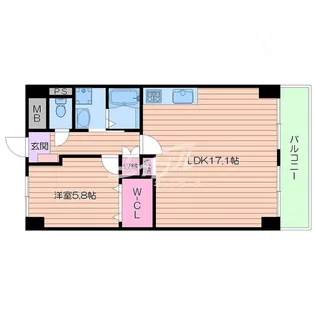 ヴィラフェニックス【10階】の間取り