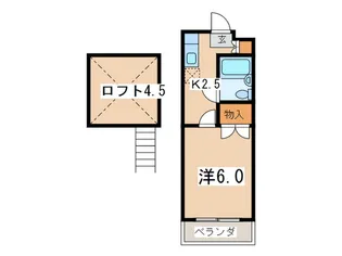 ヴィラ湘南台【1階】の間取り
