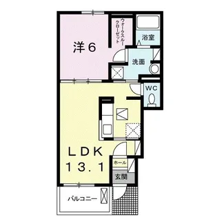 ビラ・ベレットI番館【1階】の間取り