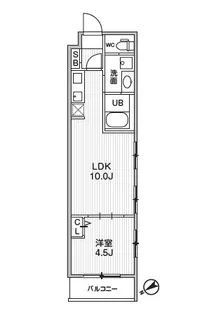 Alivis本八幡【1階】の間取り
