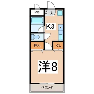 ルピナス森田【1階】の間取り