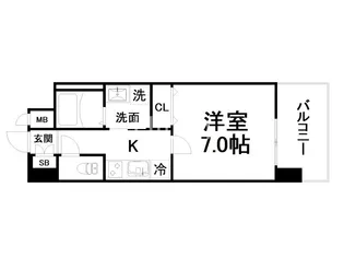 ベラジオ雅び京都西院II【2階】の間取り