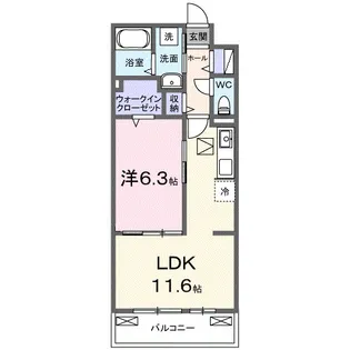東京都八王子市東中野【アパート】の間取り