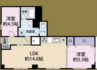 本郷マンション【1階】の間取り