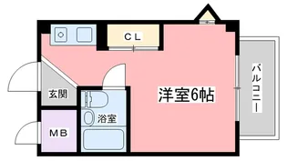 第6長栄サンシャインみささぎ【4階】の間取り