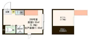 ハーモニーテラス永福II【2階】の間取り