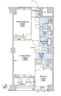 レジディアタワー上池袋【9階】の間取り