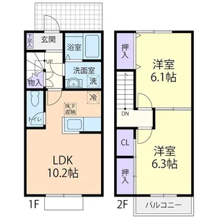 HAPPINESS TOWN Aの間取り