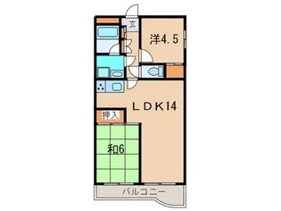 パストラルハイツ有馬【2階】の間取り