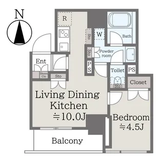 ba apartment【5階】の間取り