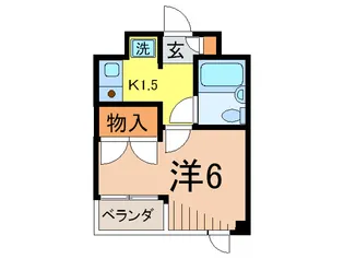 中佐ハイツ【1階】の間取り