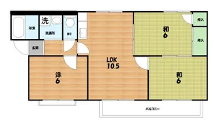 サンハイツ【2階】の間取り