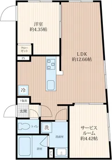 STRIPES 用賀II【1階】の間取り