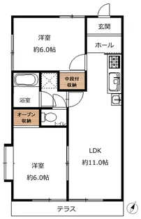 ビラコスモス【1階】の間取り
