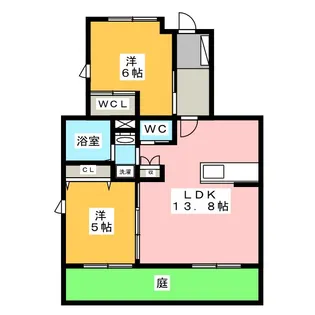 グリーンガーデン【1階】の間取り