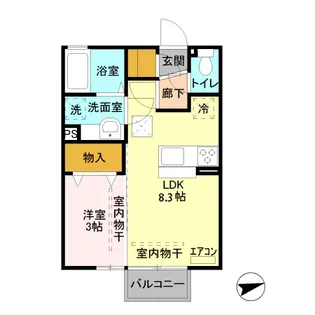 D-ROOMセピア・コート 101【1階】の間取り