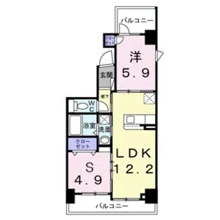 レパラール関口【4階】の間取り