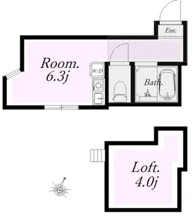 ユナイト生田マドンナストリート【2階】の間取り