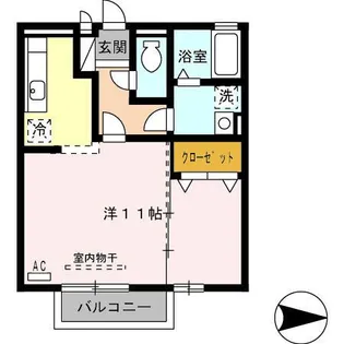 ボナール伏見【2階】の間取り