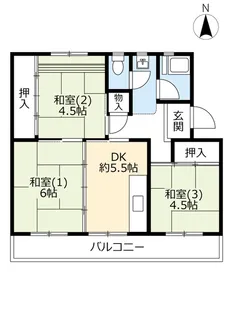UR桃山南【1階】の間取り