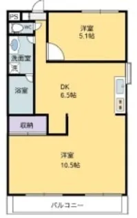 幸マンション【2階】の間取り