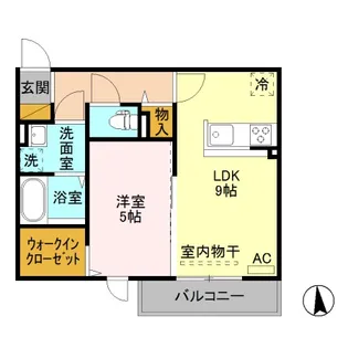 ヴィンヤード【1階】の間取り