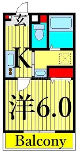 レルフ荒川【1階】の間取り