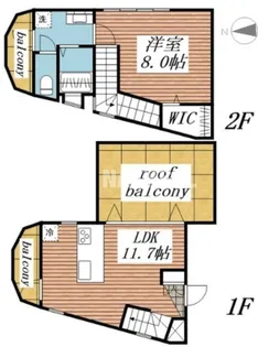 スリースターレジデンス学芸大学【5階】の間取り