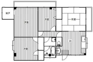 コーポサンライト【4階】の間取り