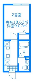 モンステラひばり【3階】の間取り