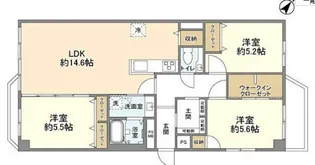 トーア余丁町マンション【2階】の間取り