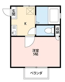 ファミール仲村C【2階】の間取り