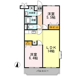 ベルタウン【2階】の間取り