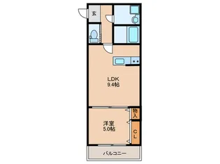 アトランティス入間【1階】の間取り