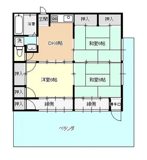 松本アパート【2階】の間取り