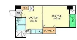 サンハイツ早稲田【4階】の間取り