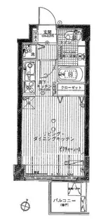 ラグジュアリーアパートメント森下【3階】の間取り