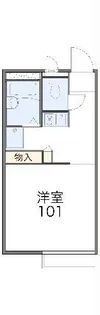 レオパレス忠興【1階】の間取り