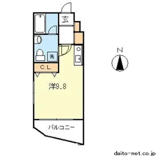 インフィールド溝口【7階】の間取り