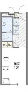 レオパレスOLIVE【1階】の間取り