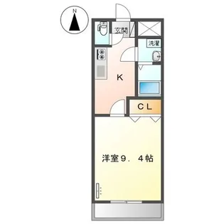 セブンタウン品野【2階】の間取り
