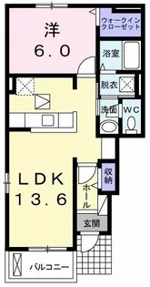 プリート南国 C【1階】の間取り