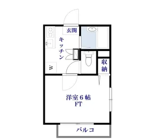 ディアコート田園【2階】の間取り