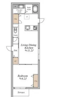 ザ・フォレスト明大前【1階】の間取り